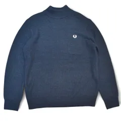 FRED PERRY フレッドペリー PIQUE KNIT JUMPER ピケニットジャンパーニットセーター 長袖 F3249 サイズL メンズ 定価20900円