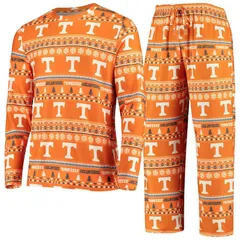 アンブランデッド レディース アンダーウェア ナイトウェア Tシャツ セーター ニット Unbranded Mens Conceptsportennessee Orange Tennessee Volunteers Ugly Sweater Knit Long