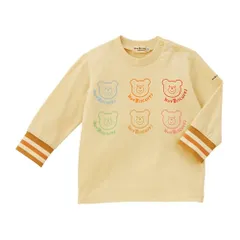 新品 [ミキハウス ホットビスケッツ] 長袖 Ｔシャツ 男の子 女の子 ベビー 子供服 アイボリー 90cm 73-5201-680