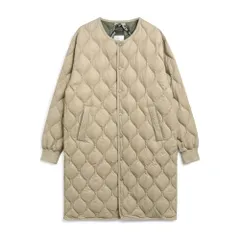 新品 [タイオン] ユニセックス ミリタリーオーバーサイズクルーネックロングダウンジャケット 104LSBPML-1-LO