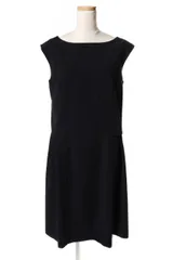 トッカ TOCCA ワンピース ノースリーブ ひざ丈 0 紺 ネイビー /☆a0516 ■PN