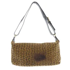 セリーヌ オールドセリーヌ マカダム柄 ショルダーバッグ 茶色