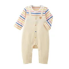 新品 [MIKIHOUSE HOT BISCUITS] [ミキハウス ホットビスケッツ] カバーオール 男の子 女の子 ベビー 子供服 マルチカラー 80cm 70-1219-145