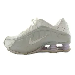 ナイキ NIKE ショックス R4 ホワイト＆メタリックプラチナム Shox R4 White and Metallic Platinum スニーカー US7 24cm 白 ホワイト 紫 パープル HF5076-100 /SS ■OS