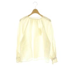 ガーゼ Gauze フラワージャガードブラウス 長袖 プルオーバー リネン混 F オフホワイト /NR ■OS ■SH