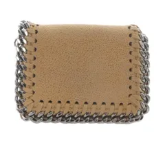 ステラマッカートニー STELLA McCARTNEY MINI WALLET FALABELLA 三つ折り財布 茶