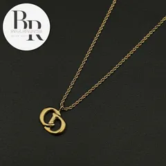 Christian Dior クリスチャンディオール ネックレス ロゴ トップ チェーン ゴールドカラー ヴィンテージ レディース アクセサリー