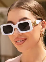 アクセサリー レディース アイアクセサリー レトロ スクエア プラスチックサングラス ユニセックス、ファッショナブル クラシックスタイル アウトドアアクティビティ、ビーチ、休暇、保護エレガントなサングラス ビーチサ