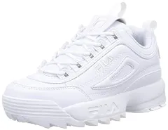 新品 [フィラ] スニーカー ディスラプター2 厚底スニーカー ボリュームソール レディース メンズ USS23029-101 ホワイト 24.0 cm D