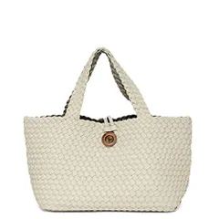 新品 [VITAFELICE] ヴィータフェリーチェ リバーシブル メッシュ BIG トートバッグ レディース bsib-p4212s (ホワイトグレー)