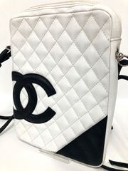 CHANELカンボンライン バイカラー マトラッセ 斜めがけ ショルダー 