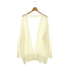 ミューズ ドゥーズィエム クラス MUSE de Deuxieme Classe 25SS shake code ショートニットカーディガン ニット 長袖 ホワイト /HK ■OS