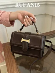 バッグ レディース ハンドルバッグ ビンテージ 無地 ミニマリスト メタルロック スクエア ショルダー クロスボディバッグ、ティーンエイジャーの女の子、大学生、若手プロフェッショナル、オフィス、大学、仕事、ビジネス