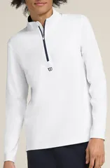 ウィルソン メンズ アウター パーカー・スウェット ハーフジップ WILSON Elevate Performance Half Zipullover Bright White ホワイトのサムネイル