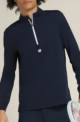ウィルソン メンズ アウター パーカー・スウェット ハーフジップ WILSON Elevate Performance Half Zipullover Classic Navy ネイビーのサムネイル