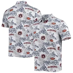 レインスプーナー メンズ トップス ポロシャツ Mens Reyn Spooner White Auburn Tigers Performance Polo White ホワイトのサムネイル