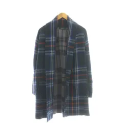 ローレンラルフローレン LAUREN RALPH LAUREN チェック柄ガウンコート ロングカーディガン アウター XS XXS 青 マルチカラー /CX ■OS ■SH