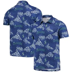 レインスプーナー メンズ トップス ポロシャツ Mens Reyn Spooneroyal Seattle Mariners Performance Polo Royalのサムネイル