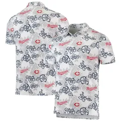 レインスプーナー メンズ トップス ポロシャツ Mens Reyn Spooner White Minnesota Twins Performance Polo White ホワイトのサムネイル