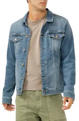シルバー ジーンズ メンズ トップス シャツ デニム ジャケット Silver Jeans Co Denim Trucker Jacket Indigo インディゴ