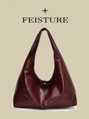 バッグ レディース ショルダーバッグ 1個 プラスサイズ デイリーコミューターショルダーバッグ、PU素材 ファッション 大容量トートバッグ、マグネット開閉、女の子、レディース、大学生、新社会人、向け、仕事、ビジネス