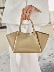 バッグ レディース ハンドルバッグ レディース ハンドバッグ ミニマル & 実用的 マルチファンクション 無地