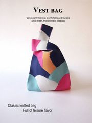 バッグ レディース ハンドルバッグ 軽量 折りたたみ可能 フローラル柄 クロシェ編み トートバッグ、カジュアル ショルダーバッグ、撮影、大学、休暇、女性に最適