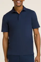 ウィルソン メンズ トップス ポロシャツ WILSON League Tennis Polo Classic Navy ネイビーのサムネイル