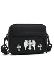 バッグ メンズ ショルダーパック 斜め掛けショルダーバッグ、カジュアル スモールスクエア クロスボディバッグ メンズ、ミニマリスト 無地 デイリー使い