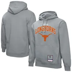 ミッチェルネス メンズ アウター パーカー・スウェット Mens Mitchell Ness Heather Gray Texas Longhorns Classic Arch Pullover Hoのサムネイル