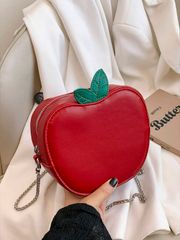 バッグ レディース ショルダーバッグ シンプルなファッション 多機能 個性的な フルーツチェーン付き レディースハンドバッグ