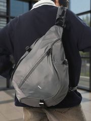 バッグ メンズ ウエストバッグ 大容量メンズチェストバッグ、カジュアルヒップホップトラベルメッセンジャーバッグ、ナイロン収納ショルダーバッグ、ウエストバッグ、ビジネスカジュアル、バレンタインデー、ブラックバッグ、カ