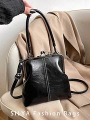 バッグ レディース ショルダーバッグ 2025年新作ファッション レトロ PU素材 ハンドバッグ、取り外し可能な女性用ショルダーバッグ ボタン開閉財布付き