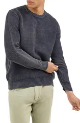 ラングラー メンズ アウター パーカー・スウェット クルーネック セーター Wrangler Crewneck Sweater Navy ネイビーのサムネイル