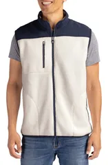 カッターアンドバック メンズ アウター ジャケット・ブルゾン ベスト フリース Cutter Buck Cascade Fleece Vest Shell Navy Blue ネイビーのサムネイル