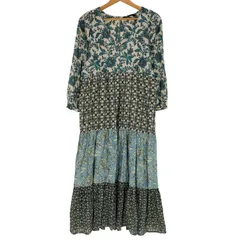 ザラ ZARA 花柄 パッチワーク マキシ ワンピース レディース import：M 