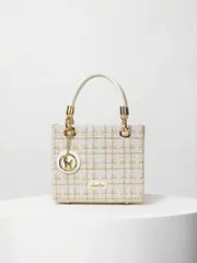 バッグ レディース ハンドルバッグ 女性用ハンドバッグ、高級ショルダーバッグ、白色クロスボディバッグ、大容量 クリスマス冬季のクリスマスギフト