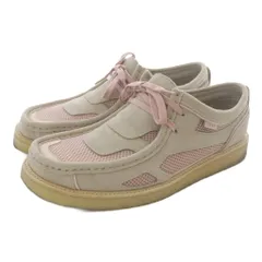 クラークス clarks オリジナルズ UNION Wallabee UNLA シューズ スエード ロゴ UK9 グレージュ ピンク