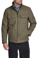 リーバイス メンズ アウター ジャケット・ブルゾン コットン Levislub Cotton Military Jacket Olive Tree オリーブ