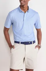 ヴァインヤードヴァインズ メンズ トップス シャツ vineyard vines Palmero Brrr Performance Polo Tee Time J Blue ブルー