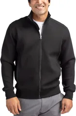 カッターアンドバック メンズ アウター パーカー・スウェット ジャケット Cutter Buck Roam Full Zip Jacket Black ブラックのサムネイル