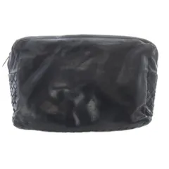 ボッテガヴェネタ BOTTEGA VENETA イントレチャート クラッチバッグ セカンド 黒 ブラック 237536