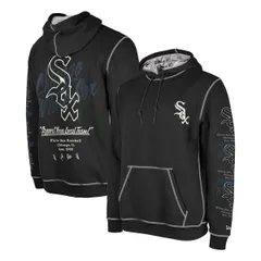 ニューエラ メンズ アウター パーカー・スウェット Mens New Era Black Chicago White Sox Team Split Pullover Hoodie Black ブラック