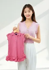 ラルフローレン カラーシャツワンピース (1-2歳用)