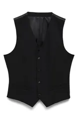 マンゴ メンズ アウター ベスト MANGO Parisuperslim Fit Stretch Suit Vest Black ブラック