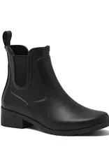 ランズエンド レディース シューズ ブーツ・レインブーツ チェルシー Lands End Rubber Chelsea Rain Boots Black ブラックのサムネイル
