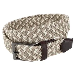 トラファルガー メンズ アクセサリー ベルト Trafalgar Edward 35mm European Weave Golf Braided Belt Khaki カーキ