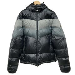 EMPORIOARMANI(エンポリオアルマーニ) ダウンジャケット サイズXL メンズ - 黒×ダークグレー×グレー 長袖/EA7/フード着脱可/冬