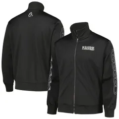 プレジャーズ メンズ アウター ジャケット・ブルゾン Mens PLEASURES Black Baltimore Orioles Pitcher FullZip Track Jacket Blackのサムネイル