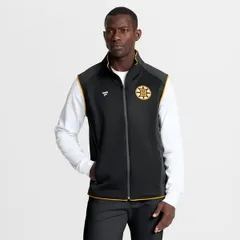 ファナティクス メンズ アウター ジャケット・ブルゾン ベスト Mens Fanatics Black Boston Bruins Authentic Pro Rink FullZip Vest Black ブラック